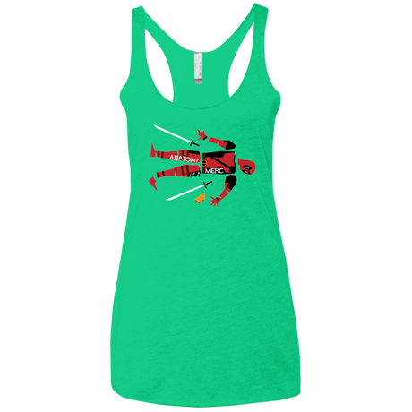 T-Shirts Envy / X-Small Anatomy of A Merc Women's Triblend Racerback Tank