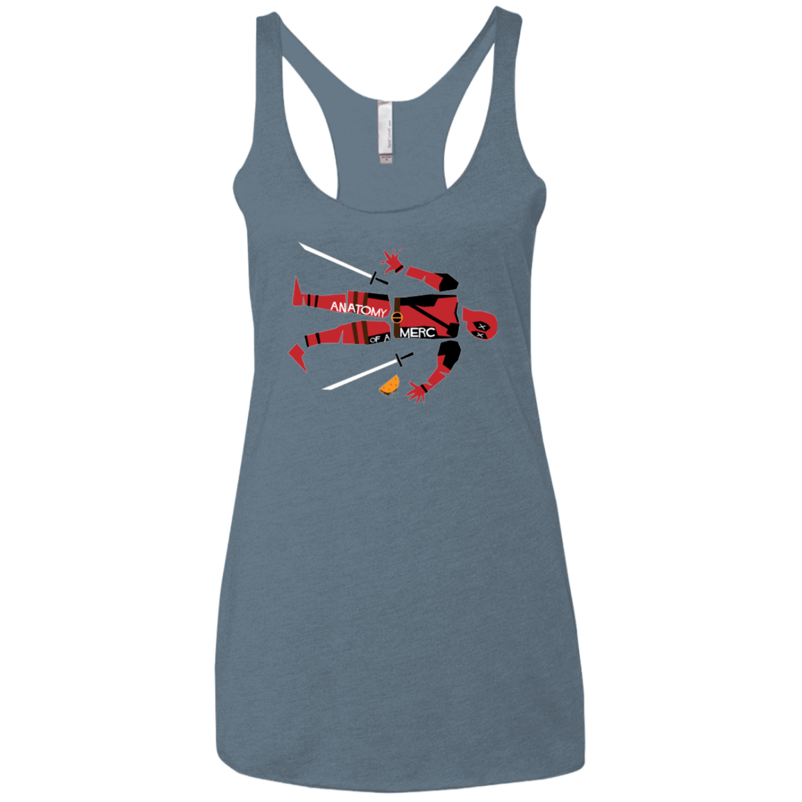 T-Shirts Indigo / X-Small Anatomy of A Merc Women's Triblend Racerback Tank