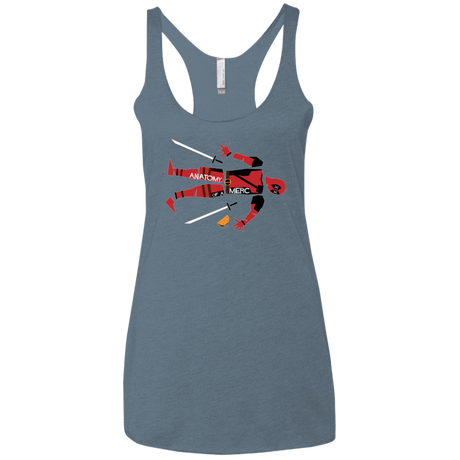 T-Shirts Indigo / X-Small Anatomy of A Merc Women's Triblend Racerback Tank