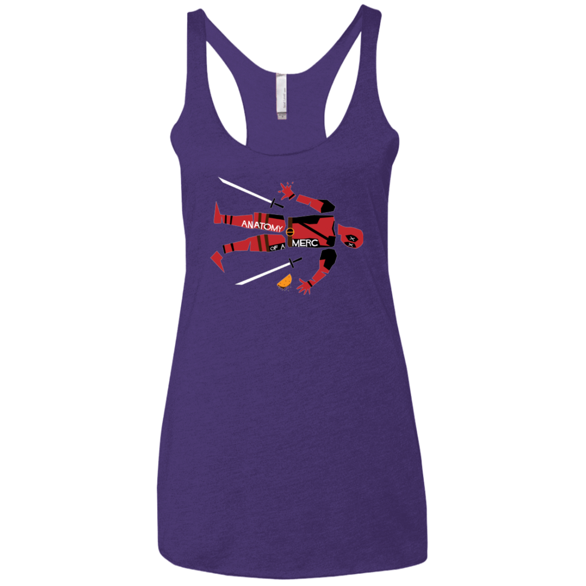T-Shirts Purple / X-Small Anatomy of A Merc Women's Triblend Racerback Tank