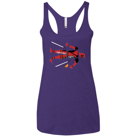 T-Shirts Purple / X-Small Anatomy of A Merc Women's Triblend Racerback Tank