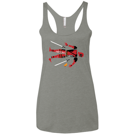 T-Shirts Venetian Grey / X-Small Anatomy of A Merc Women's Triblend Racerback Tank