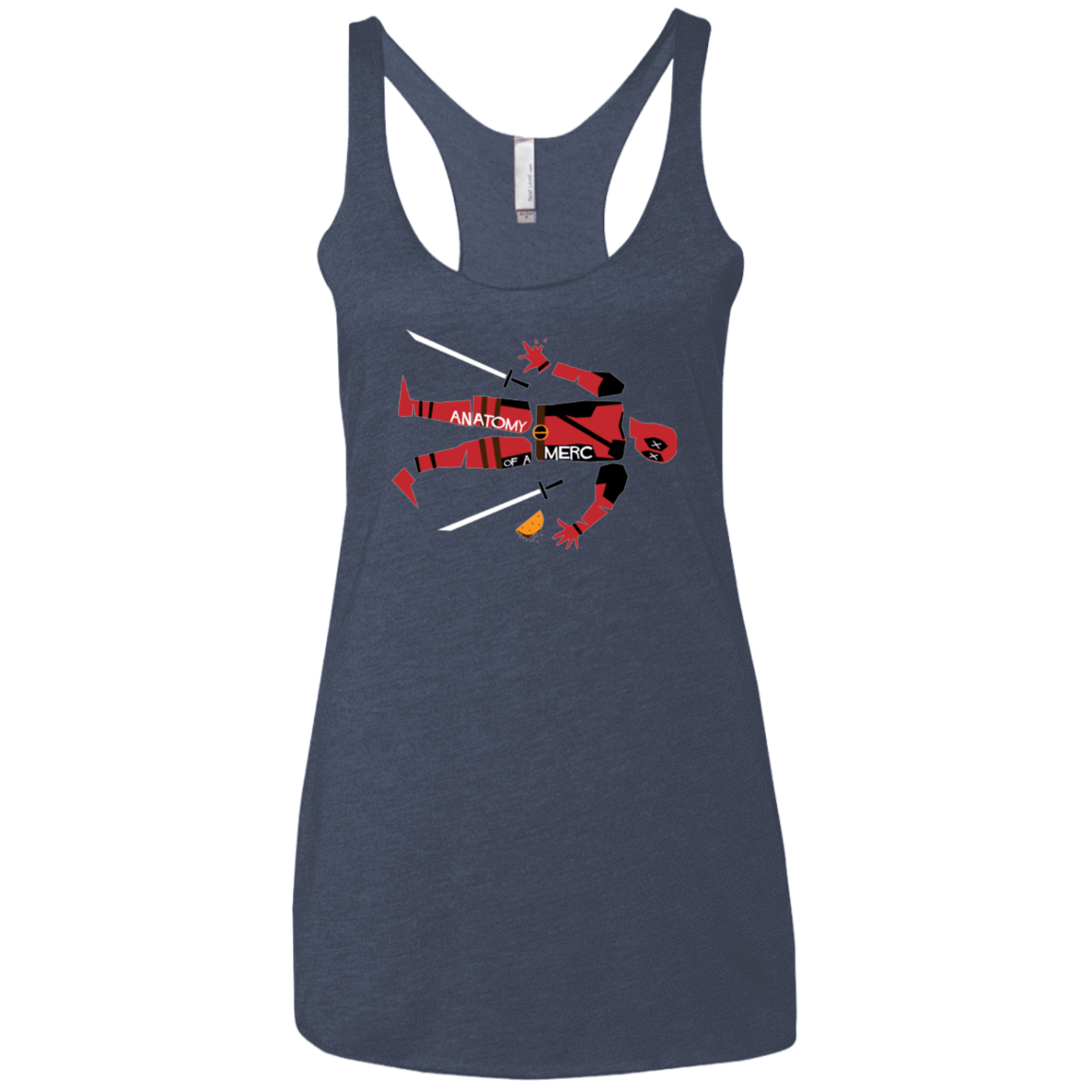 T-Shirts Vintage Navy / X-Small Anatomy of A Merc Women's Triblend Racerback Tank