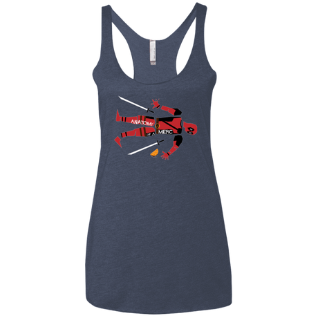 T-Shirts Vintage Navy / X-Small Anatomy of A Merc Women's Triblend Racerback Tank
