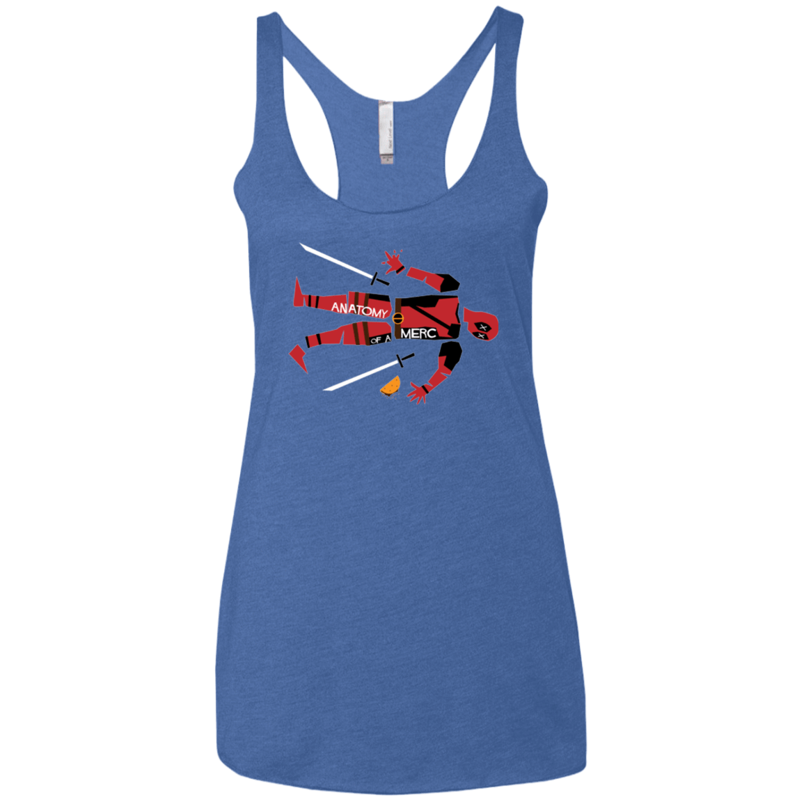 T-Shirts Vintage Royal / X-Small Anatomy of A Merc Women's Triblend Racerback Tank
