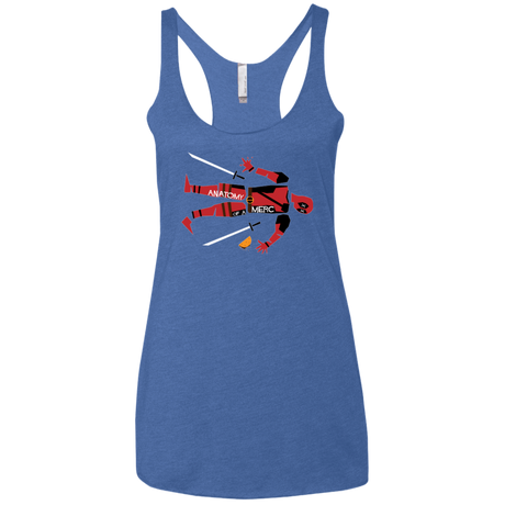 T-Shirts Vintage Royal / X-Small Anatomy of A Merc Women's Triblend Racerback Tank