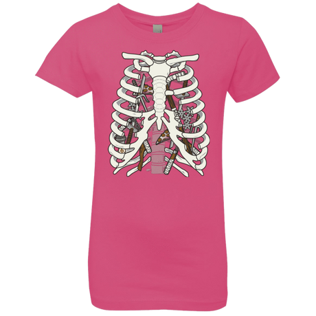 T-Shirts Hot Pink / YXS Anatomy of a Ninja Turtle Girls Premium T-Shirt