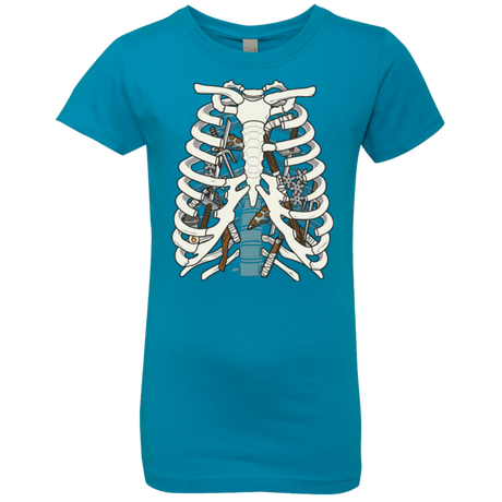 T-Shirts Turquoise / YXS Anatomy of a Ninja Turtle Girls Premium T-Shirt