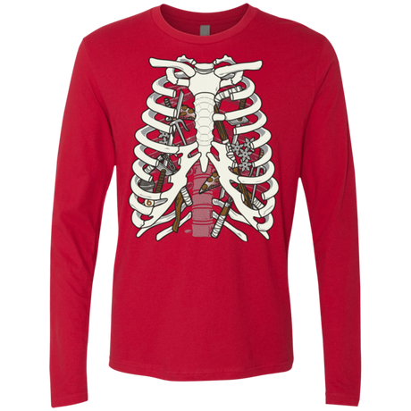 T-Shirts Red / Small Anatomy of a Ninja Turtle Men's Premium Long Sleeve