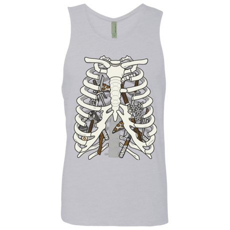 T-Shirts Heather Grey / Small Anatomy of a Ninja Turtle Men's Premium Tank Top