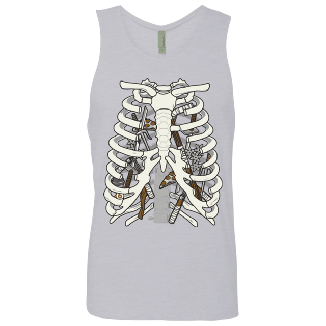 T-Shirts Heather Grey / Small Anatomy of a Ninja Turtle Men's Premium Tank Top