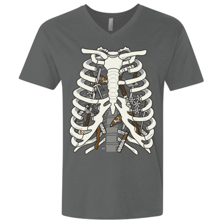 T-Shirts Heavy Metal / X-Small Anatomy of a Ninja Turtle Men's Premium V-Neck