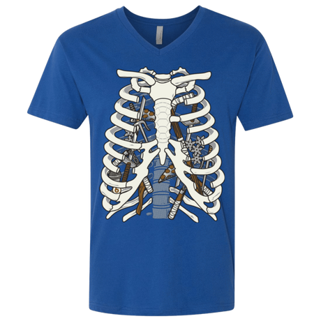 T-Shirts Royal / X-Small Anatomy of a Ninja Turtle Men's Premium V-Neck