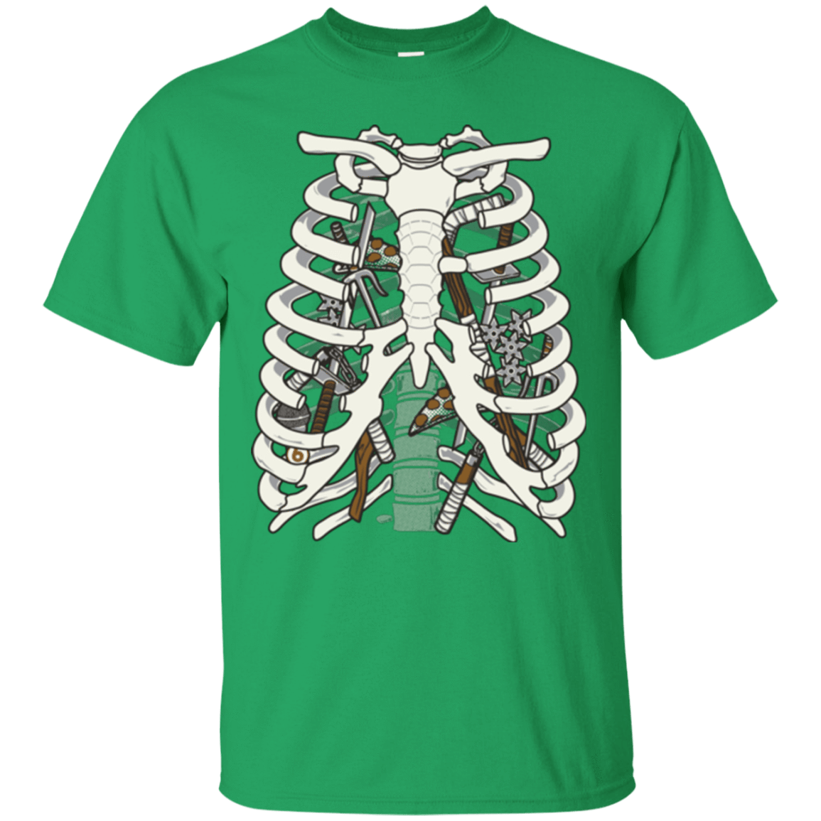 T-Shirts Irish Green / Small Anatomy of a Ninja Turtle T-Shirt