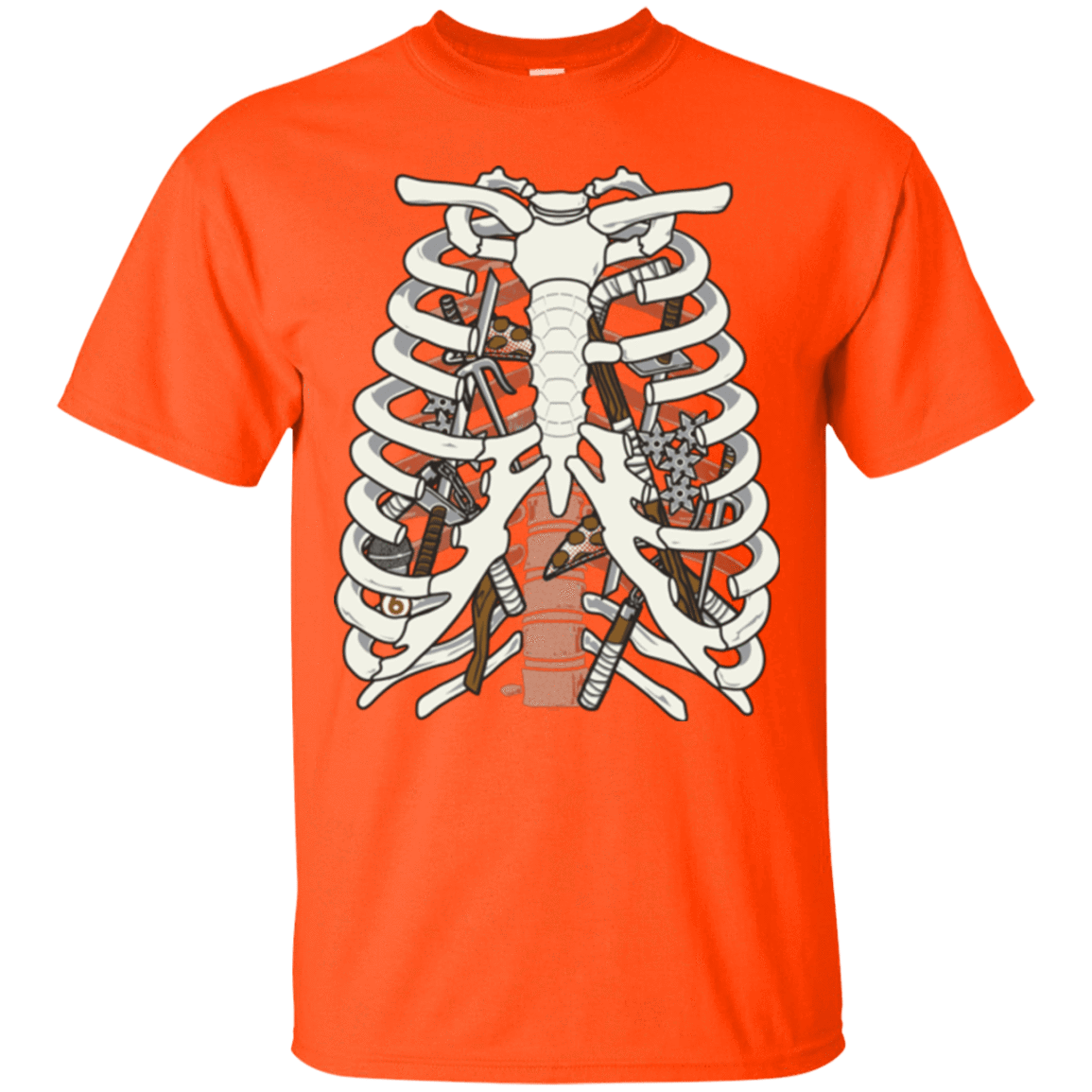 T-Shirts Orange / Small Anatomy of a Ninja Turtle T-Shirt