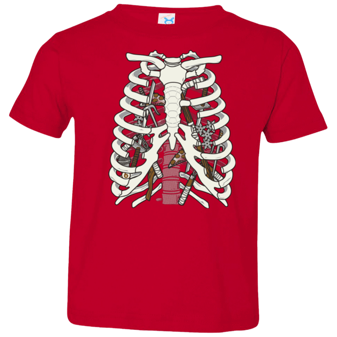 T-Shirts Red / 2T Anatomy of a Ninja Turtle Toddler Premium T-Shirt