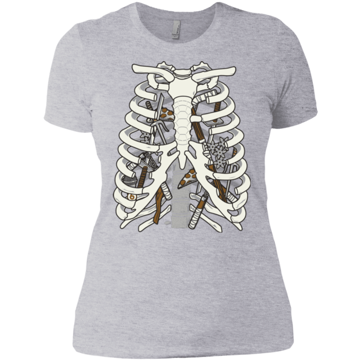 T-Shirts Heather Grey / X-Small Anatomy of a Ninja Turtle Women's Premium T-Shirt