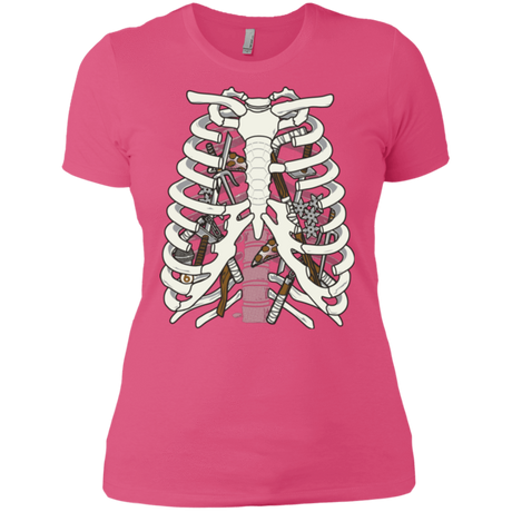 T-Shirts Hot Pink / X-Small Anatomy of a Ninja Turtle Women's Premium T-Shirt