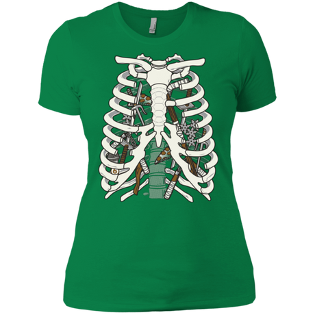 T-Shirts Kelly Green / X-Small Anatomy of a Ninja Turtle Women's Premium T-Shirt