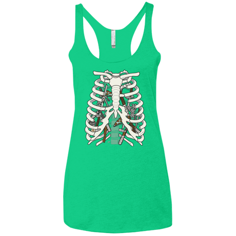 T-Shirts Envy / X-Small Anatomy of a Ninja Turtle Women's Triblend Racerback Tank