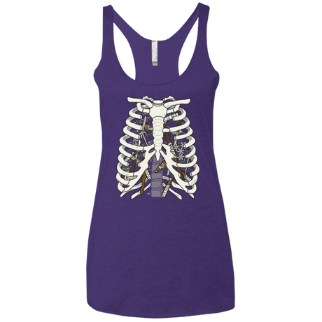 T-Shirts Purple / X-Small Anatomy of a Ninja Turtle Women's Triblend Racerback Tank