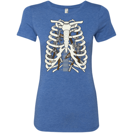 T-Shirts Vintage Royal / Small Anatomy of a Ninja Turtle Women's Triblend T-Shirt