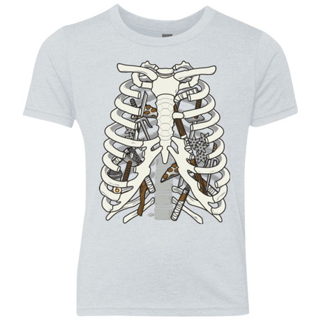 T-Shirts Heather White / YXS Anatomy of a Ninja Turtle Youth Triblend T-Shirt