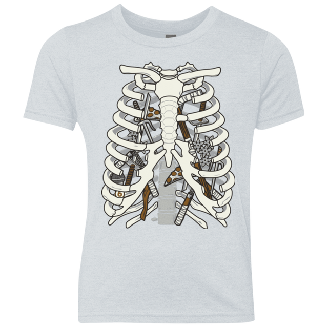 T-Shirts Heather White / YXS Anatomy of a Ninja Turtle Youth Triblend T-Shirt
