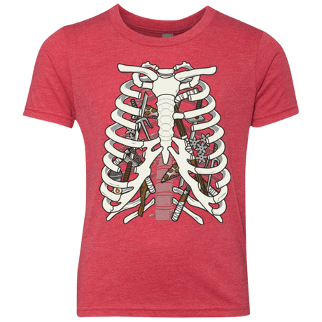 T-Shirts Vintage Red / YXS Anatomy of a Ninja Turtle Youth Triblend T-Shirt