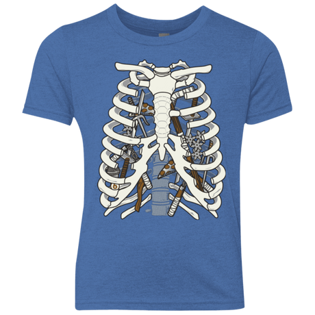 T-Shirts Vintage Royal / YXS Anatomy of a Ninja Turtle Youth Triblend T-Shirt