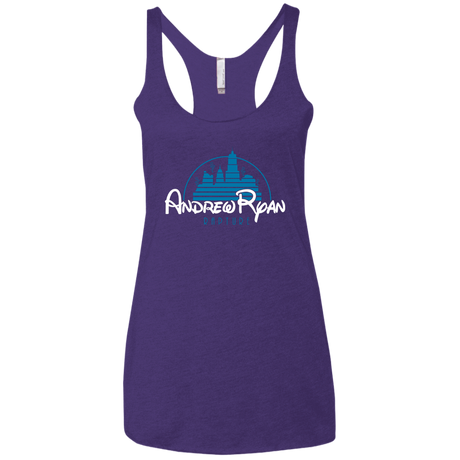 T-Shirts Purple / X-Small ANDREWRYAN Women's Triblend Racerback Tank