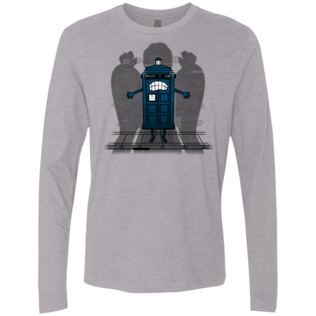T-Shirts Heather Grey / Small Angels Are Here Men's Premium Long Sleeve