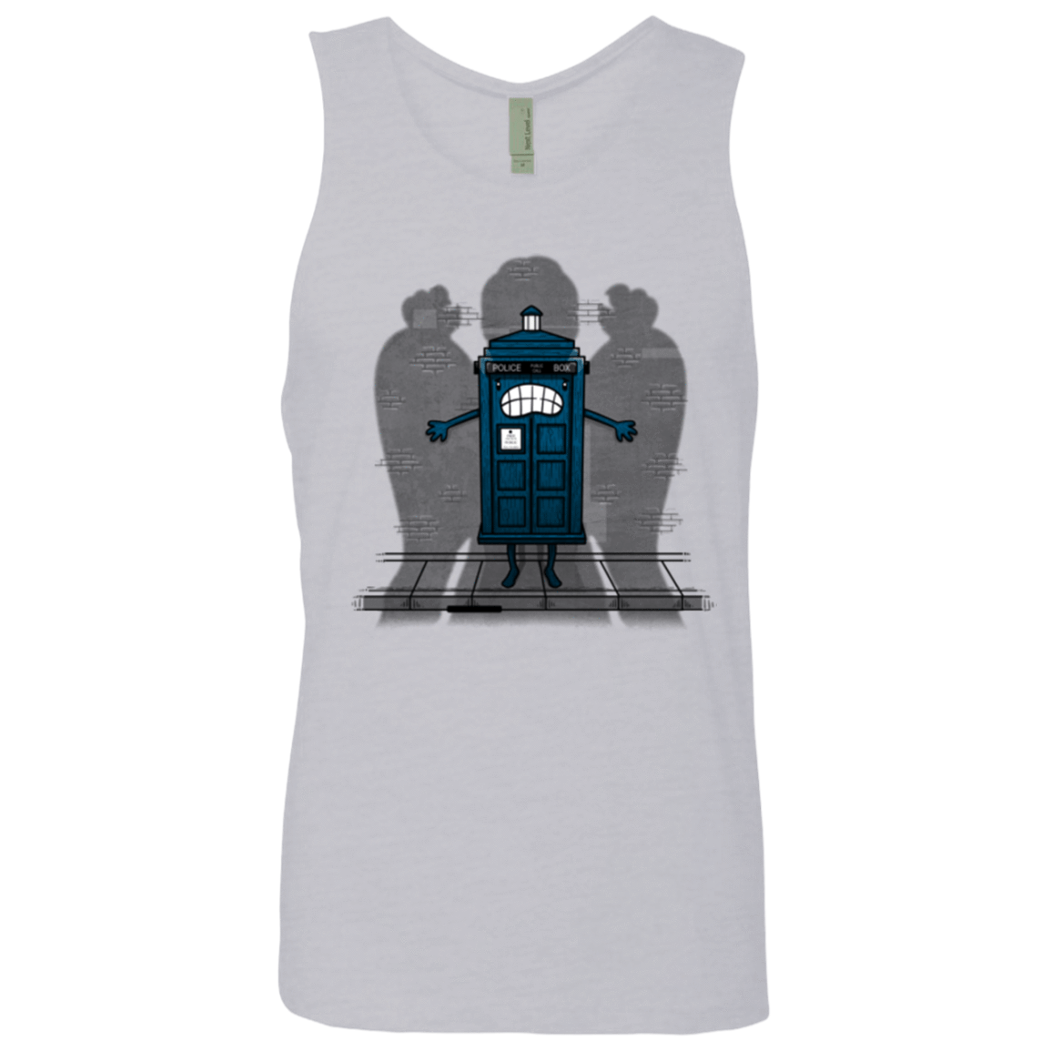 T-Shirts Heather Grey / Small Angels Are Here Men's Premium Tank Top