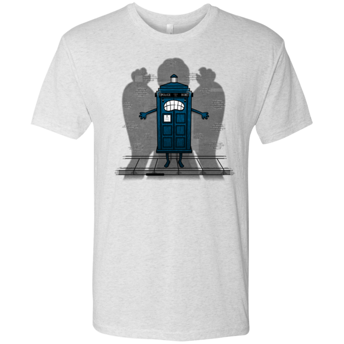 T-Shirts Heather White / Small Angels Are Here Men's Triblend T-Shirt