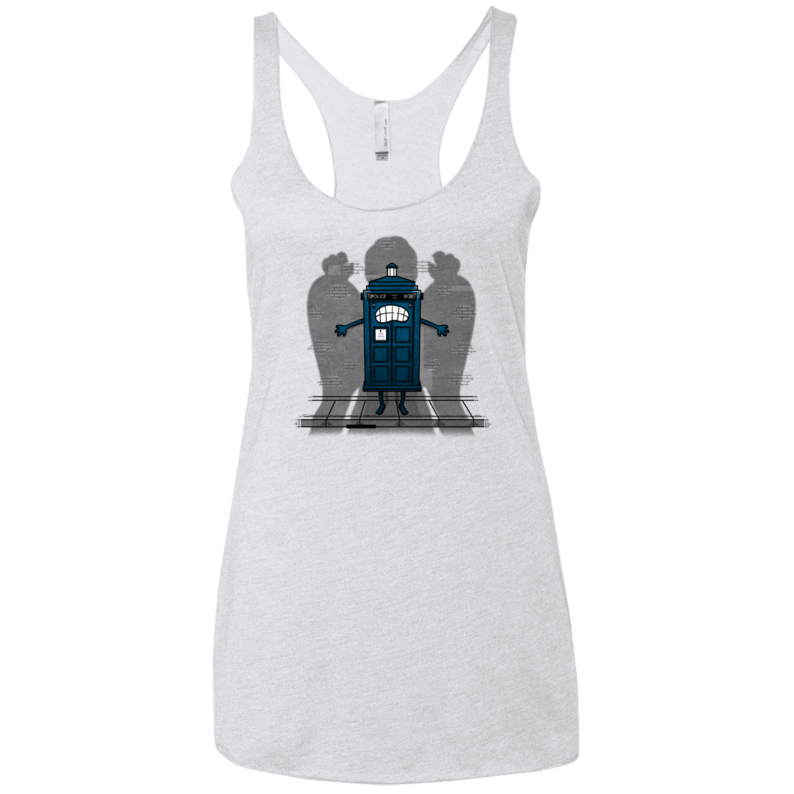 T-Shirts Heather White / X-Small Angels Are Here Women's Triblend Racerback Tank