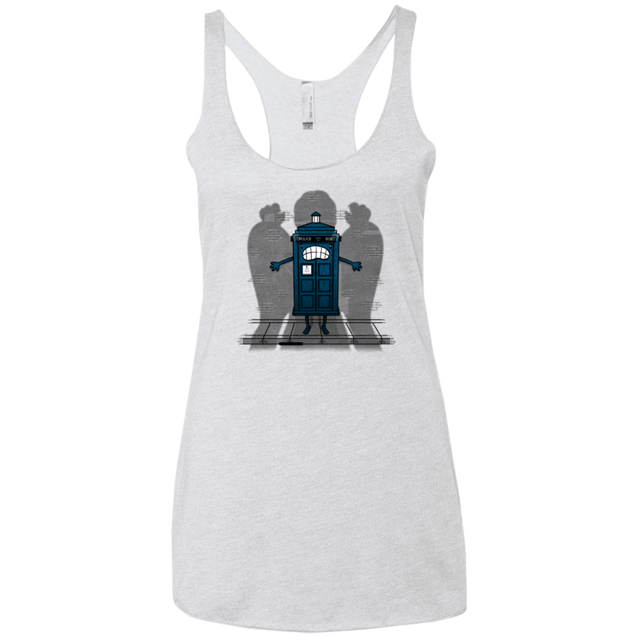 T-Shirts Heather White / X-Small Angels Are Here Women's Triblend Racerback Tank