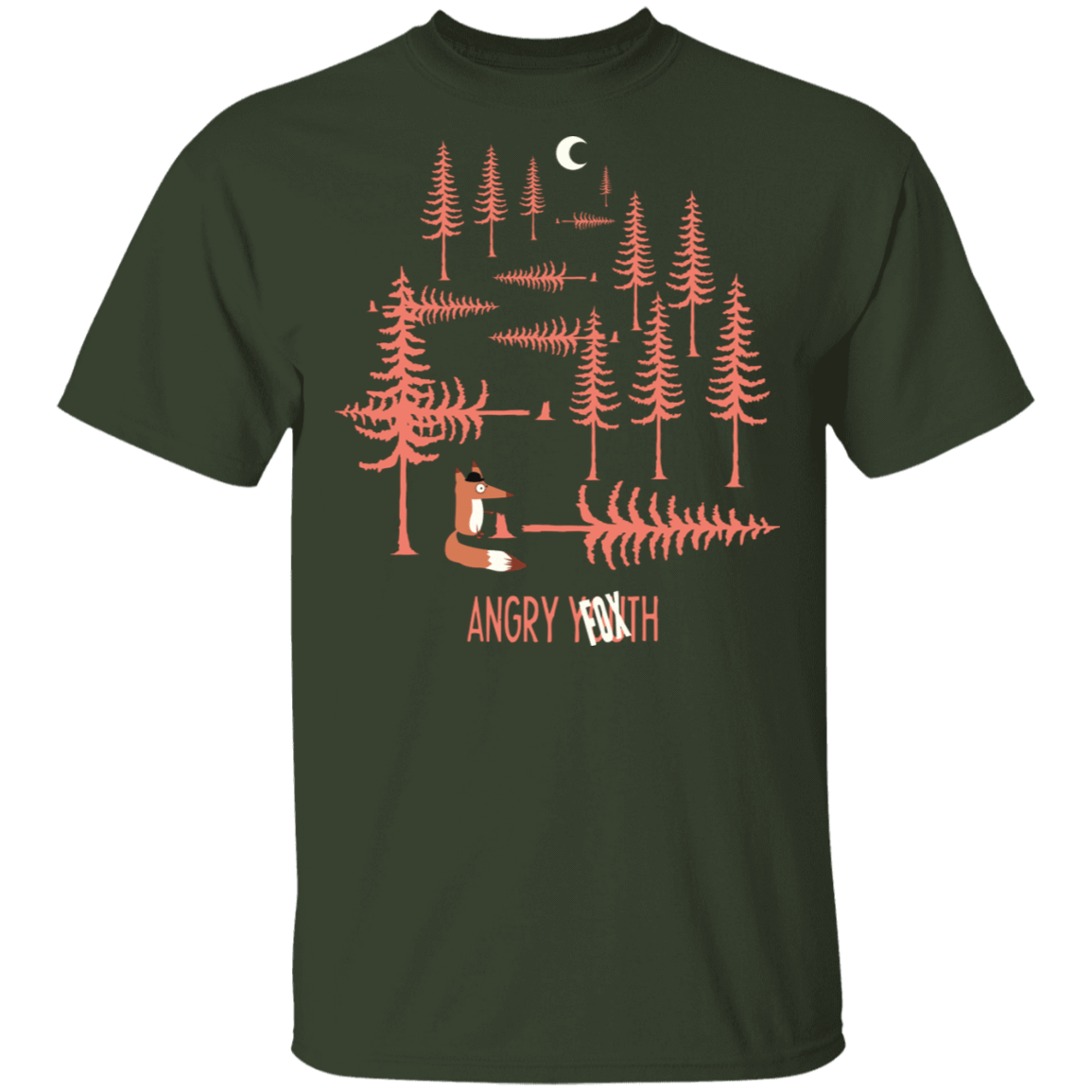 T-Shirts Forest / S Angry Fox T-Shirt