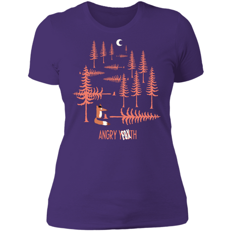 T-Shirts Purple Rush/ / S Angry Fox Women's Premium T-Shirt
