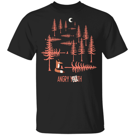 T-Shirts Black / YXS Angry Fox Youth T-Shirt