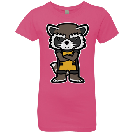 T-Shirts Hot Pink / YXS Angry Racoon Girls Premium T-Shirt