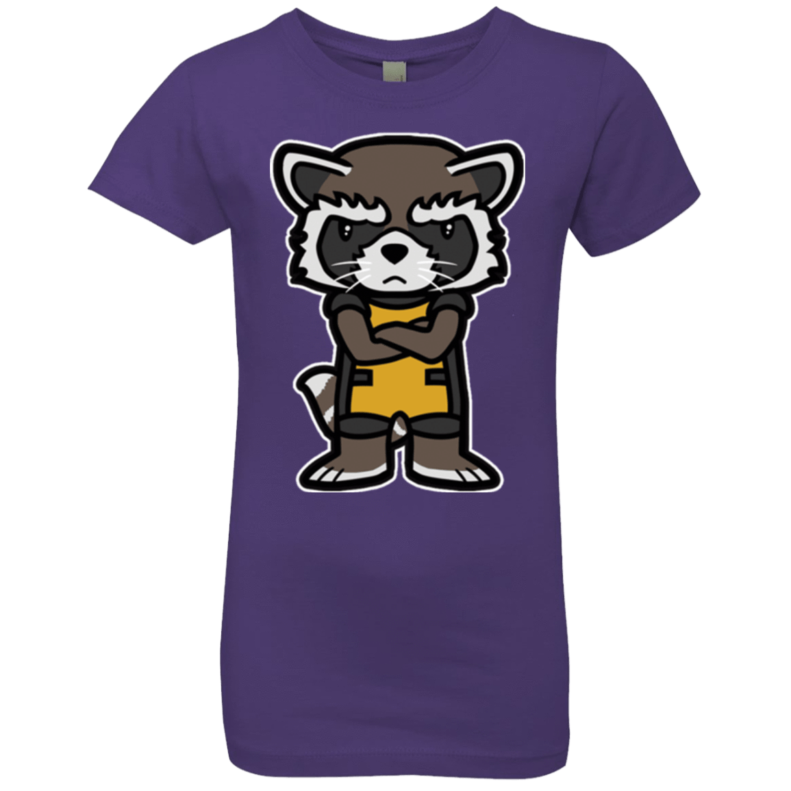 T-Shirts Purple Rush / YXS Angry Racoon Girls Premium T-Shirt