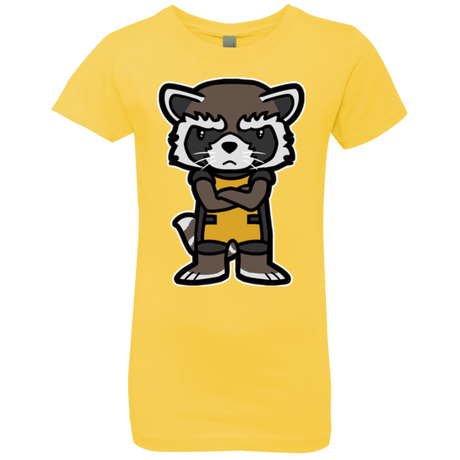 T-Shirts Vibrant Yellow / YXS Angry Racoon Girls Premium T-Shirt