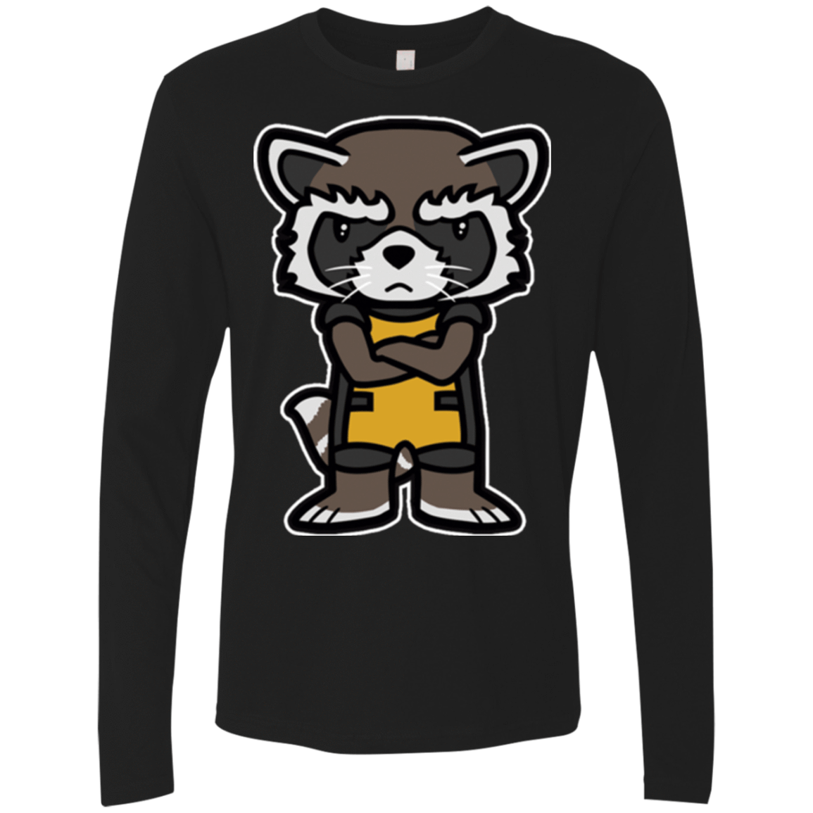 T-Shirts Black / Small Angry Racoon Men's Premium Long Sleeve