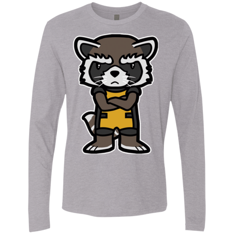 T-Shirts Heather Grey / Small Angry Racoon Men's Premium Long Sleeve