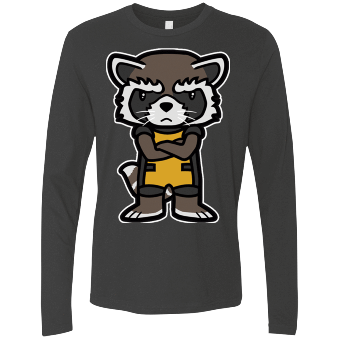 T-Shirts Heavy Metal / Small Angry Racoon Men's Premium Long Sleeve