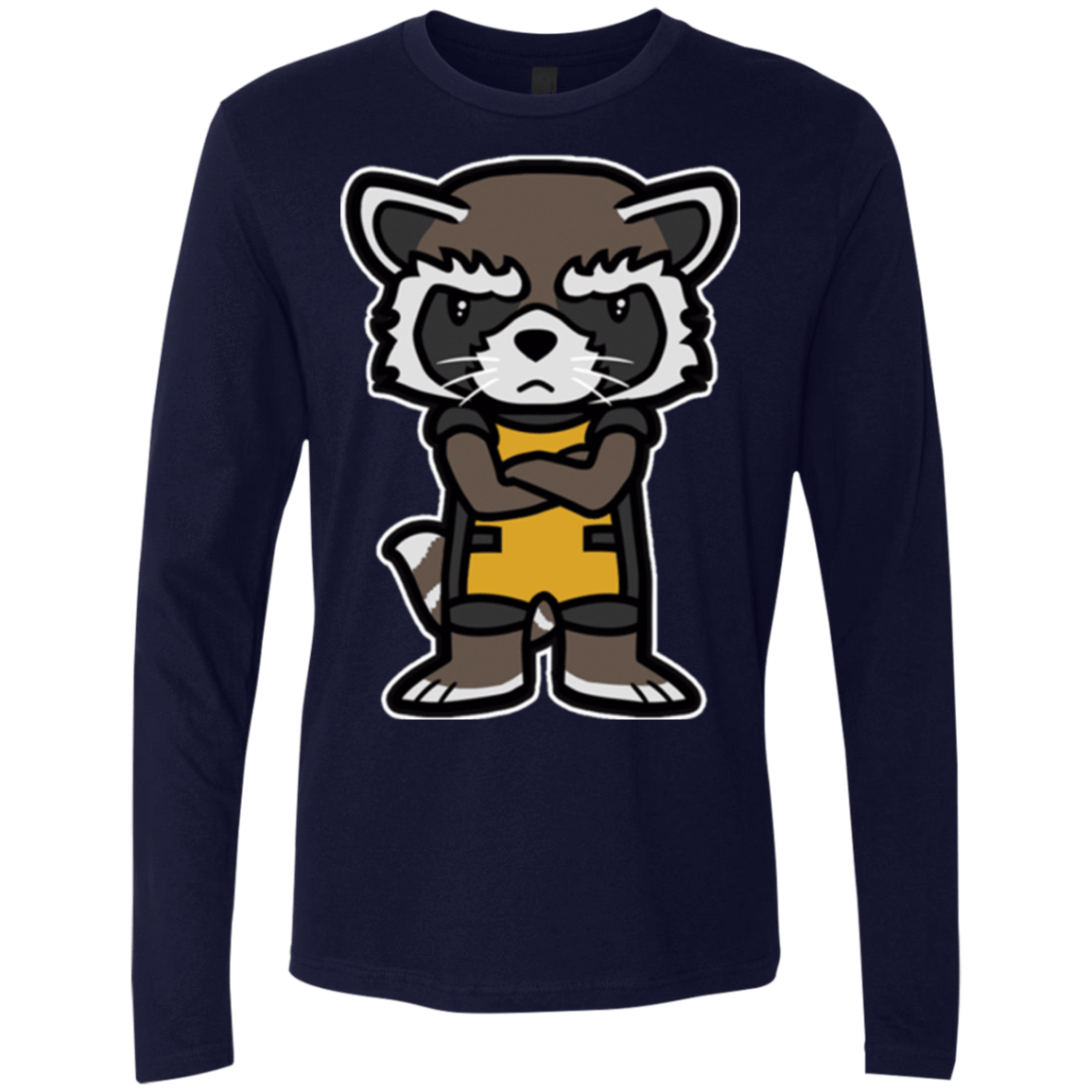 T-Shirts Midnight Navy / Small Angry Racoon Men's Premium Long Sleeve