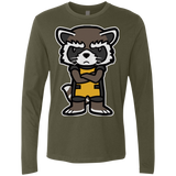 T-Shirts Military Green / Small Angry Racoon Men's Premium Long Sleeve