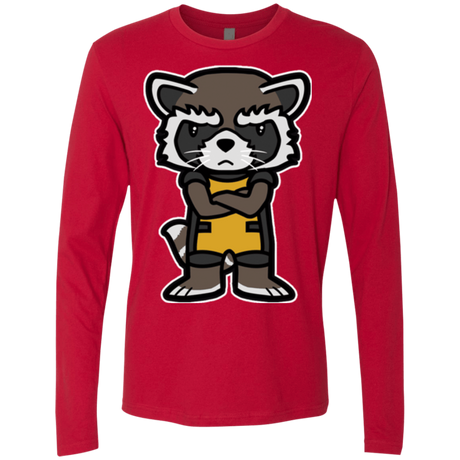 T-Shirts Red / Small Angry Racoon Men's Premium Long Sleeve