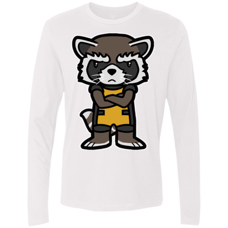 T-Shirts White / Small Angry Racoon Men's Premium Long Sleeve