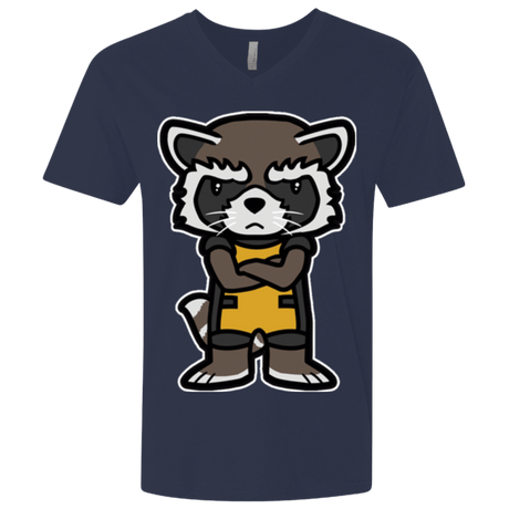 T-Shirts Midnight Navy / X-Small Angry Racoon Men's Premium V-Neck